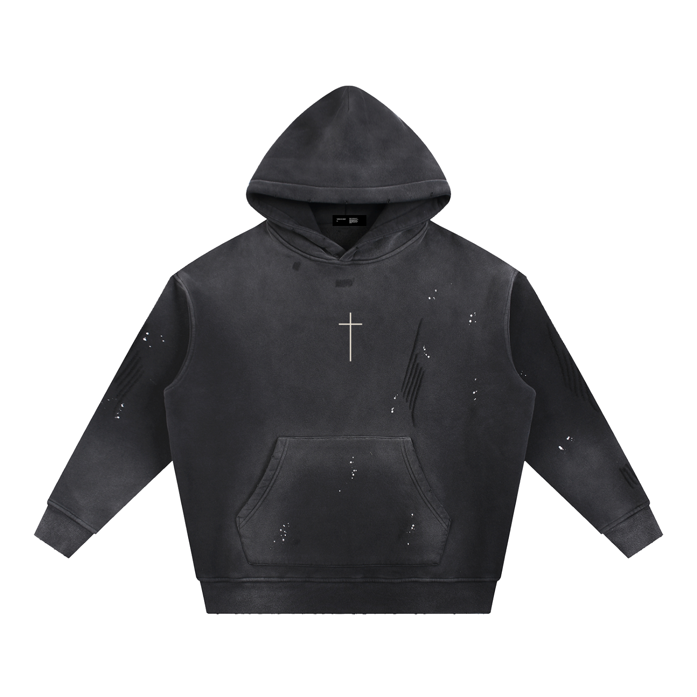 Undefeated Vintage Washed Frayed Fleece Hoodie